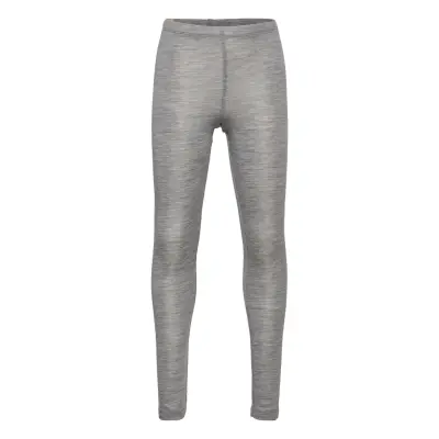 Wool Leggings Leggings Grå Wheat