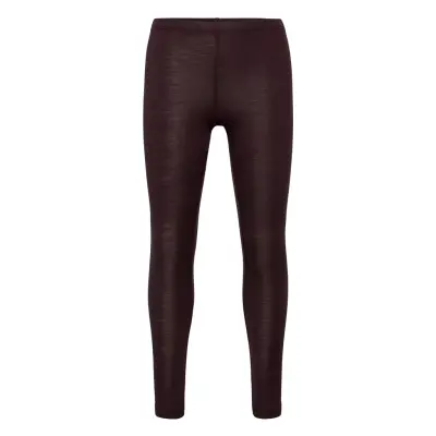 Wool Leggings Leggings Röd Wheat
