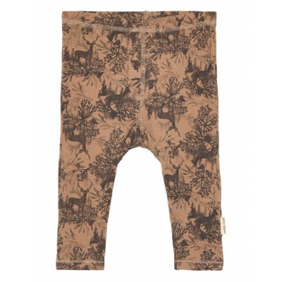 Mikk-line Wool/Bamboo Legging Aop Orange