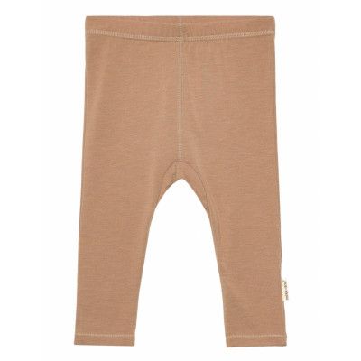 Wool/Bamboo Legging Bottoms Leggings Beige Mikk-line