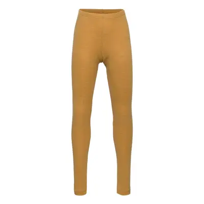 Woolly Leggings *Villkorat Erbjudande Base Layers Leggings Base Layer Bottoms Gul Müsli By Green Cotton