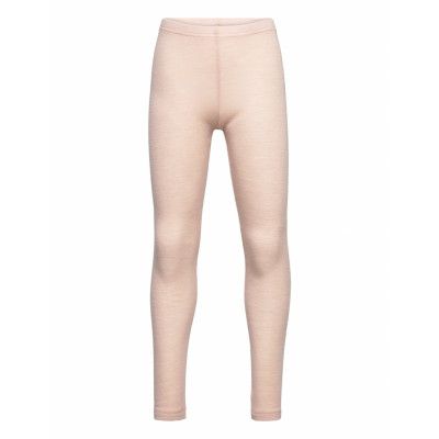 Woolly Leggings *Villkorat Erbjudande Base Layers Leggings Base Layer Bottoms Rosa Müsli By Green Cotton