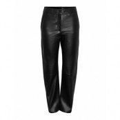 Yasline Hmw Leather Pant Noos Bottoms Trousers Leather Leggings-Byxor Svart YAS