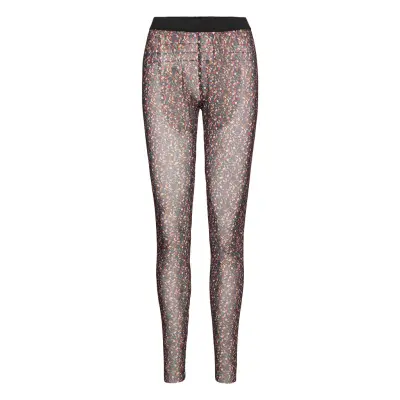 Yasmilana Hw Mesh Leggins Ft Leggings Svart YAS
