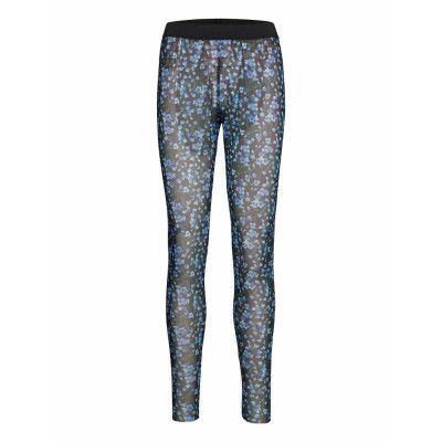 Yasmilana Hw Mesh Leggins Ft Leggings Svart YAS