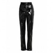 Yves Pants Bottoms Trousers Leather Leggings-Byxor Black OW Collection