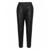 Zabel Leather Sweatpant Trousers Leather Leggings/Byxor Svart MOS MOSH
