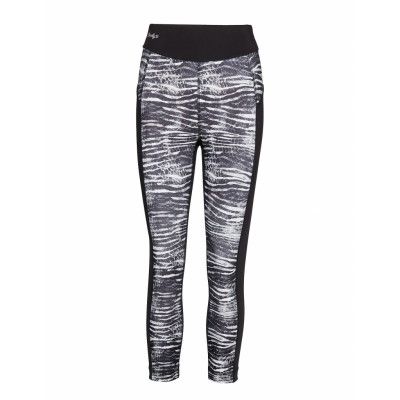 Zebrami Crop Running/training Tights Svart Daily Sports