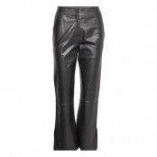 Zoe Flare Pants Trousers Leather Leggings/Byxor Svart Stand Studio