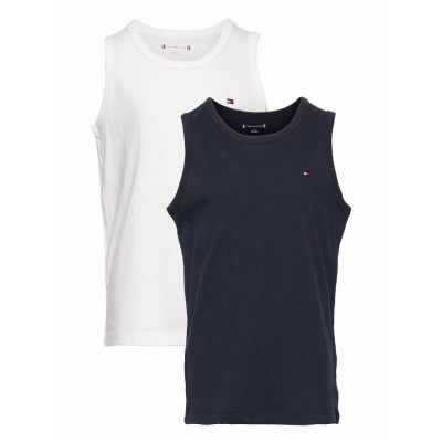 2P Tank Top Night & Underwear Underwear Tops Vit Tommy Hilfiger