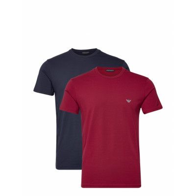2Pack Crew Neck T-Shirts Underwear Night & Loungewear Pyjama Tops Navy Emporio Armani