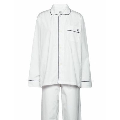 2ply Pop Long Pj Pyjamas Vit Hackett London