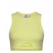 Adicolor Essentials Rib Tank Top W Crop Tops Sleeveless Crop Tops Gul Adidas Originals