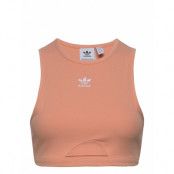 Adicolor Essentials Rib Tank Top W Crop Tops Sleeveless Crop Tops Rosa Adidas Originals