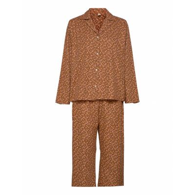 Aiyana Pyjamas Set Pyjamas Brun Becksöndergaard