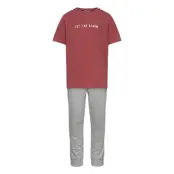 Alarm Pyjamas Set Röd Mango