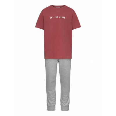 Alarm Pyjamas Set Röd Mango