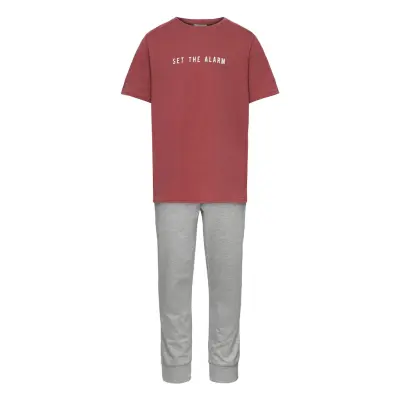 Alarm Pyjamas Set Röd Mango