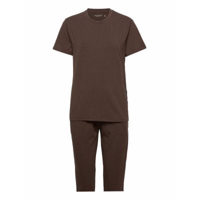 Anf Mens Sleep Pyjamas Brun Abercrombie & Fitch