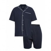 Anf Mens Sleep Pyjamas Marinblå Abercrombie & Fitch