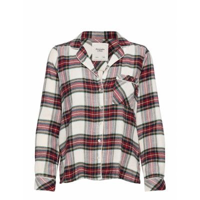 Anf Womens Intimates & Sleep Pyjamas Röd Abercrombie & Fitch