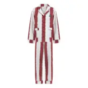 Anna + Nina Merry Hangover Stripey Pyjama Röd