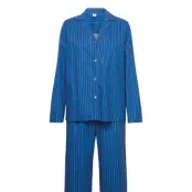 Anni Pyjamas Set Pyjamas Blå Becksöndergaard
