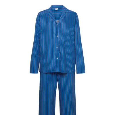Anni Pyjamas Set Pyjamas Blå Becksöndergaard