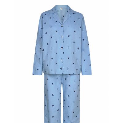 Archie Pyjamas Set *Villkorat Erbjudande Pyjamas Blå Becksöndergaard