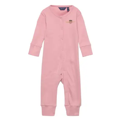 Archive Shield Pyjama Långärmad Bodysuit Rosa GANT