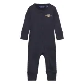 Archive Shield Pyjama Långärmad Bodysuit Svart GANT