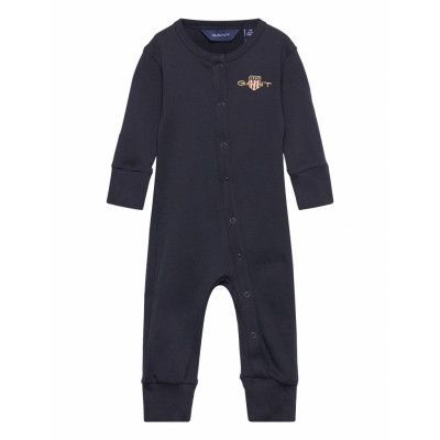 Archive Shield Pyjama Långärmad Bodysuit Svart GANT