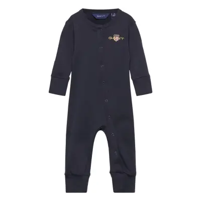 Archive Shield Pyjama Långärmad Bodysuit Svart GANT