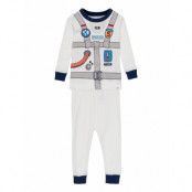 Babygap 100% Organic Cotton Astronaut Graphic Pj Set Pyjamas Set Multi/mönstrad GAP