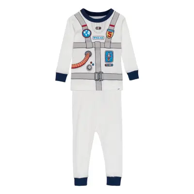Babygap 100% Organic Cotton Astronaut Graphic Pj Set Pyjamas Set Multi/mönstrad GAP