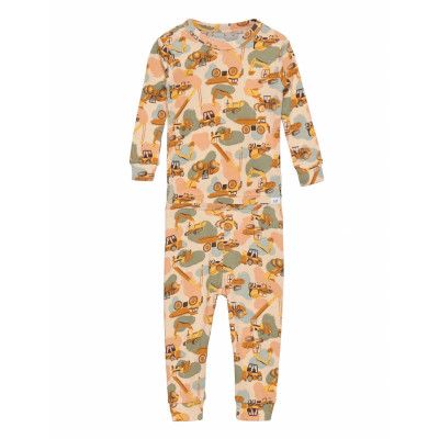 Babygap 100% Organic Cotton Tractor Graphic Pj Set Pyjamas Set Multi/mönstrad GAP