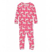 Babygap 100% Organic Cotton Unicorn Print Pj Set Pyjamas Set Rosa GAP