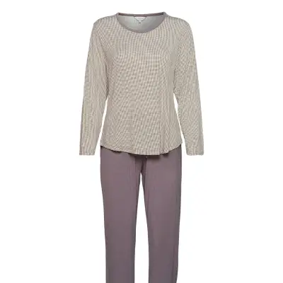 Bamboo Long-Sleeve Pyjamas Pyjamas Multi/mönstrad Lady Avenue