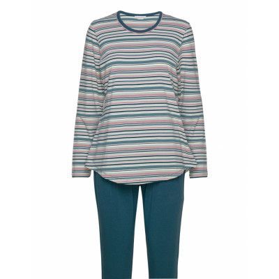 Bamboo Long Sleeve Pyjamas *Villkorat Erbjudande Pyjamas Blå Lady Avenue