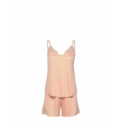 Bamboo Nights Short Pyjama Pyjamas Korall Calida