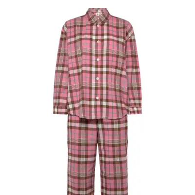 Becksöndergaard Flannel Pyjamas Set - Pink - L