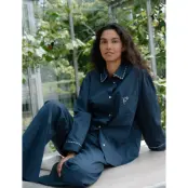 Becksöndergaard Scallop Pyjamas Shirt - Navy - XL