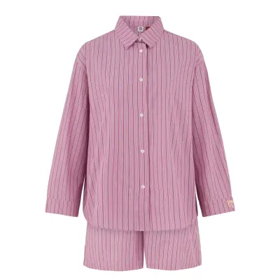 Becksöndergaard Stripel Shirt+Shorts Rosa