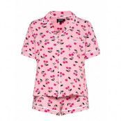 Better In Paris Pj S/S Top & Boxer Pyjamas Multi/mönstrad DKNY Homewear