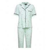 Better In Paris S/S Top & Capri Pyjamas Multi/mönstrad DKNY Homewear
