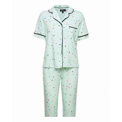 Better In Paris S/S Top & Capri Pyjamas Multi/mönstrad DKNY Homewear