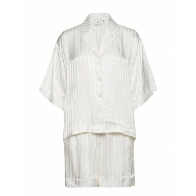 Birgitgz Ss Duo Suit Pyjamas Vit Gestuz