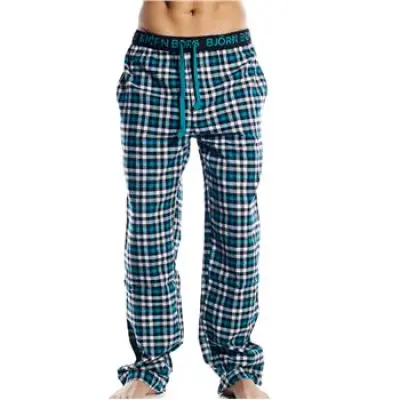 Björn Borg Refuge Check Pyjama Pants Black * Fri Frakt *
