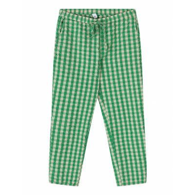 Bæk&Bølge Barbara Pants M/L Grøn/Sand Pyjamasbyxor Mjukisbyxor Grön Juna