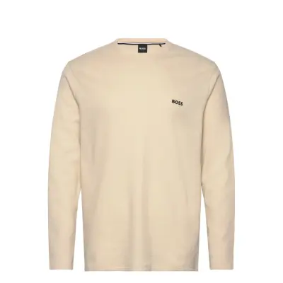 BOSS Waffle Ls-Shirt Beige